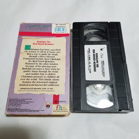 Rudolph The Red-Nosed Reindeer FHE Christmas Classics VHS Tape - Bundle & Save - Picture 2 of 2